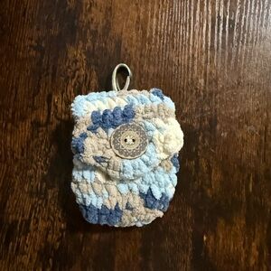Handmade Crochet Pouch with Button